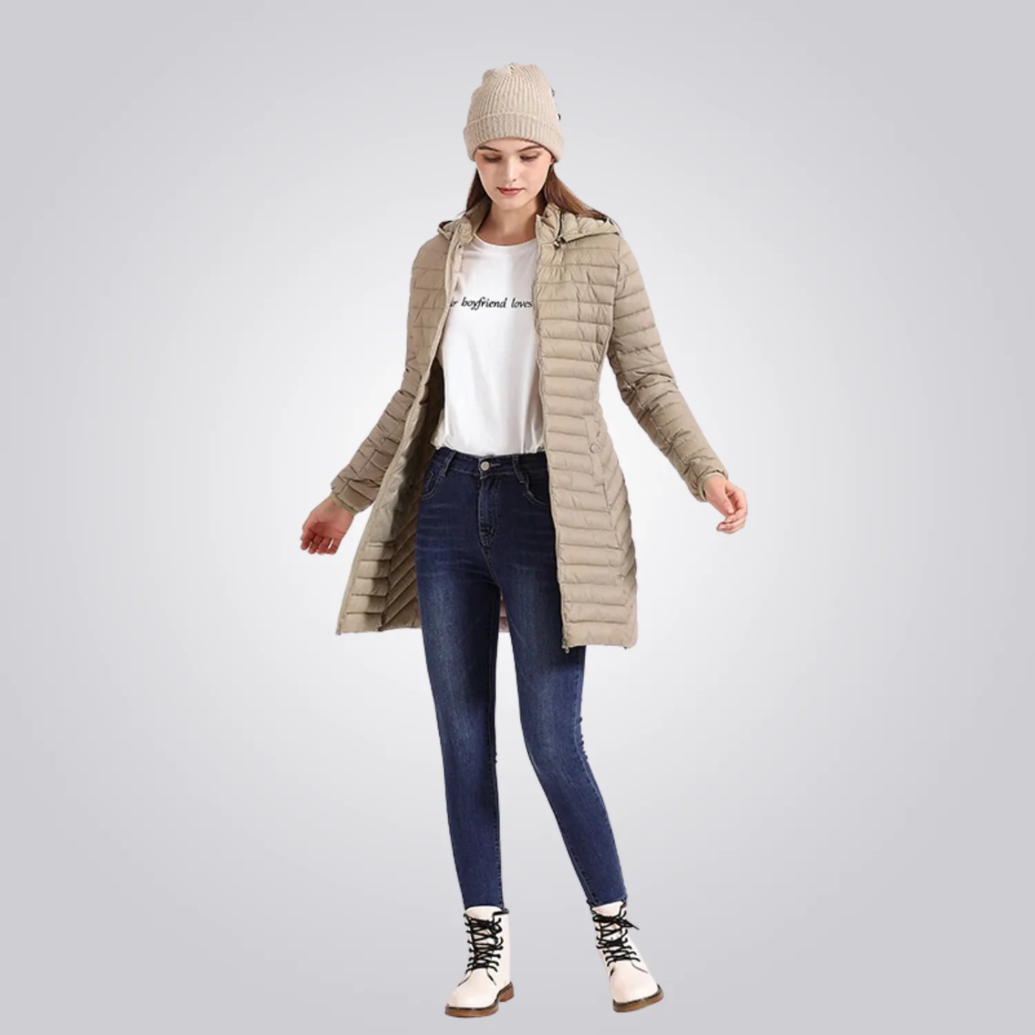JAQUETA CORDILHEIRA LONG PUFFER FEMININA - Image 3
